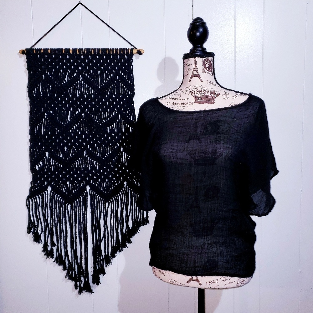 Black Sheer Blouse